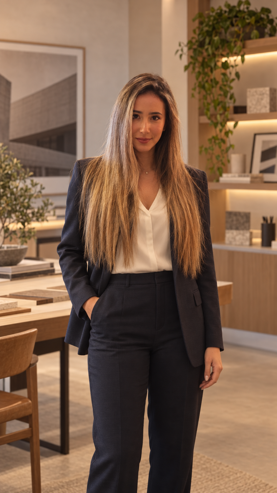 Júlia Andrade, à frente da Andrade